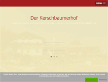 Tablet Screenshot of kerschbaumerhof.com